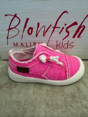 Blowfish Kids Beachside Pink Slip-On Canvas Sneaker